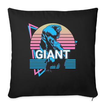 Créature mythique géante Mythe grec antique - Housse de coussin décorative 45 x 45 cm - noir - Devant