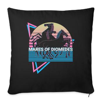 Stuten des Diomedes Mythische Kreatur Altgriechisc - Sofakissenbezug 45 x 45 cm - Schwarz - Vorne
