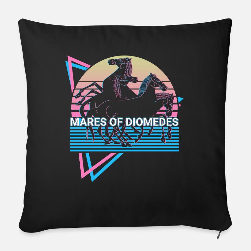 Stuten des Diomedes Mythische Kreatur Altgriechisc - Sofakissenbezug 45 x 45 cm - Schwarz