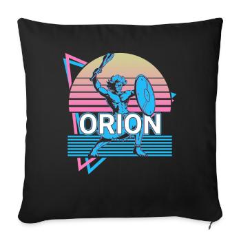 Chasseur de géants d’Orion Mythologie grecque antique Re - Housse de coussin décorative 45 x 45 cm - noir - Devant