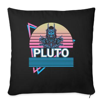 Pluton dieu des enfers Mythologie romaine antique - Housse de coussin décorative 45 x 45 cm - noir - Devant