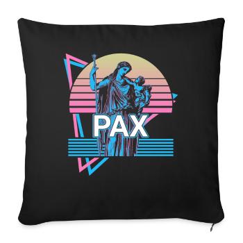 Pax Dieu de la Paix Mythologie romaine antique R - Housse de coussin décorative 45 x 45 cm - noir - Devant