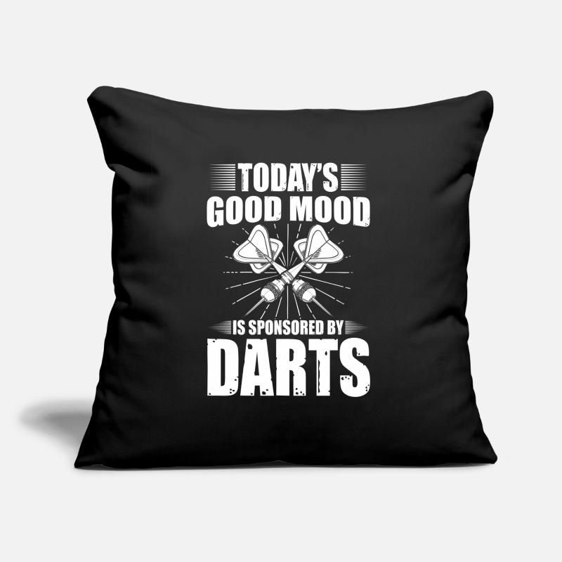 Darts Darts Darts Darts Équipe Fléchettes Événement de fléchettes Housse de coussin décorative 45 x 45 cm