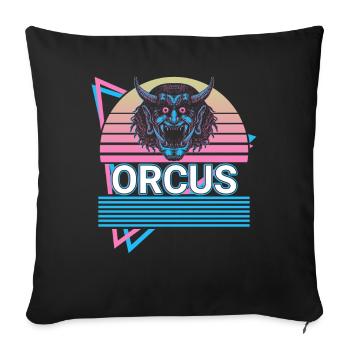 Orcus Dieu des Enfers Mythologie romaine antique - Housse de coussin décorative 45 x 45 cm - noir - Devant