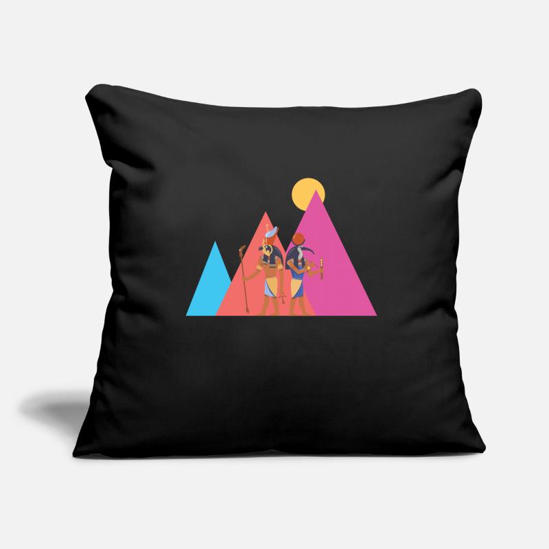 Pyramides égyptiennes Egypte Housse de coussin décorative 45 x 45 cm