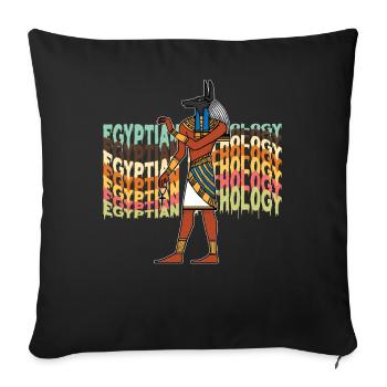 Egyptian mythology Egypt Bastet - Sofa pillowcase 17,3'' x 17,3'' (45 x 45 cm) - black - Front