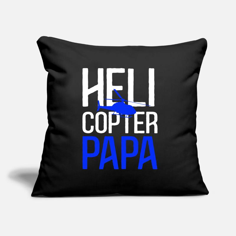 Helicopter Papa Sofa pillowcase 17,3'' x 17,3'' (45 x 45 cm)