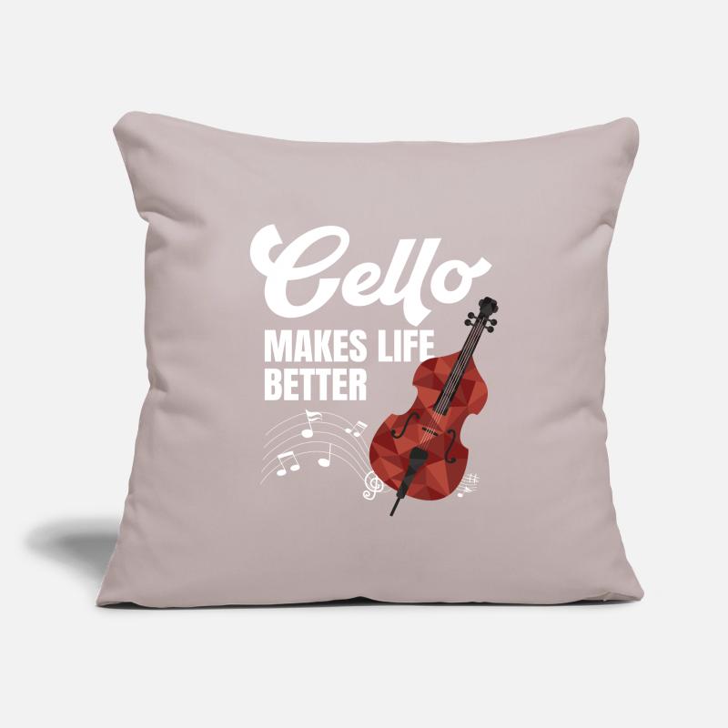 Cello Funny Gift Viola Sofa pillowcase 17,3'' x 17,3'' (45 x 45 cm)