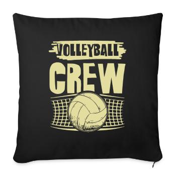 Équipe de volleyball - Housse de coussin décorative 45 x 45 cm - noir - Devant