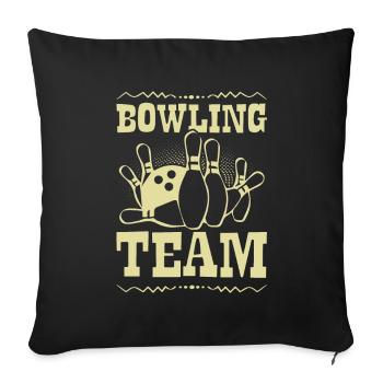 Bowling Team - Sofakissenbezug 45 x 45 cm - Schwarz - Vorne