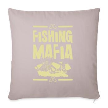 Mafia de la pêche - Housse de coussin décorative 45 x 45 cm - taupe clair - Devant