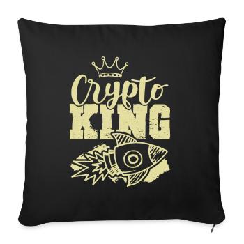 Crypto King - Sofakissenbezug 45 x 45 cm - Schwarz - Vorne