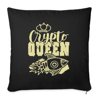 Crypto King - Sofakissenbezug 45 x 45 cm - Schwarz - Vorne