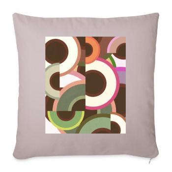 Avant Garde Aesthetic Weirdcore - Sofa pillowcase 17,3'' x 17,3'' (45 x 45 cm) - light taupe - Front
