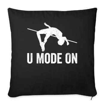 Fun Pole Vault Pole Vault Pole Vault - Sofa pillowcase 17,3'' x 17,3'' (45 x 45 cm) - black - Front