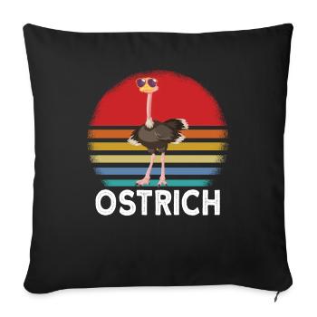 Strauss Sunglasses - Sofa pillowcase 17,3'' x 17,3'' (45 x 45 cm) - black - Front