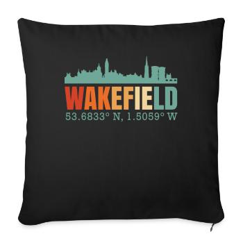 Wakefield UK Skyline - Sofa pillowcase 17,3'' x 17,3'' (45 x 45 cm) - black - Front