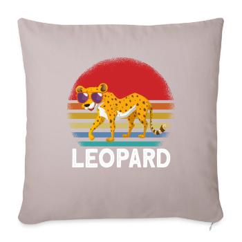 Leopard Sunglasses - Sofa pillowcase 17,3'' x 17,3'' (45 x 45 cm) - light taupe - Front