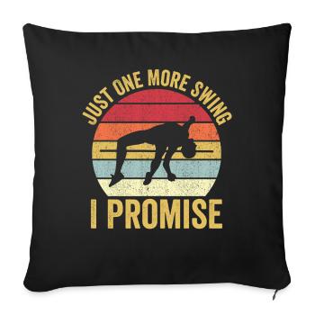 Funny Pole Vault Stabhochsprung Nur noch ein Schwu - Sofakissenbezug 45 x 45 cm - Schwarz - Vorne