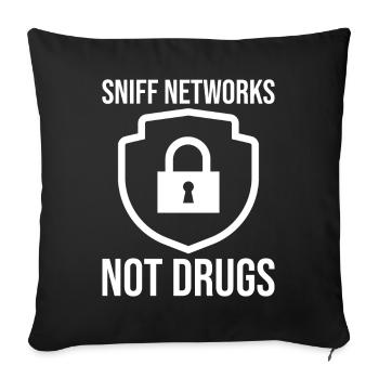 Cybersecurity Computer Security Cybersecurity - Sofa pillowcase 17,3'' x 17,3'' (45 x 45 cm) - black - Front