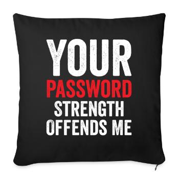 Cybersecurity Computersicherheit Cybersecurity - Sofakissenbezug 45 x 45 cm - Schwarz - Vorne