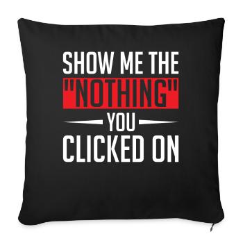 Cybersecurity Computersicherheit Cybersecurity - Sofakissenbezug 45 x 45 cm - Schwarz - Vorne