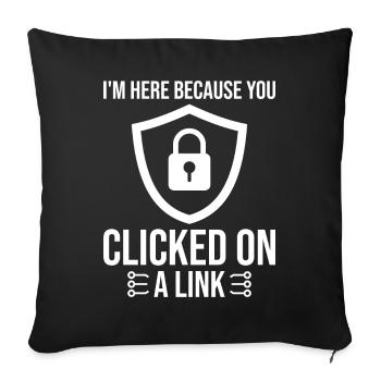 Cybersecurity Computersicherheit Cybersecurity - Sofakissenbezug 45 x 45 cm - Schwarz - Vorne