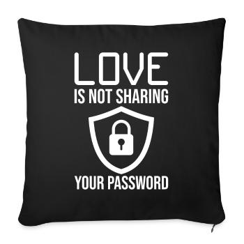 Cybersecurity Computersicherheit Cybersecurity - Sofakissenbezug 45 x 45 cm - Schwarz - Vorne