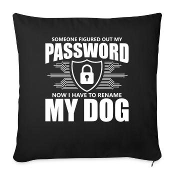 Cybersecurity Computersicherheit Cybersecurity - Sofakissenbezug 45 x 45 cm - Schwarz - Vorne