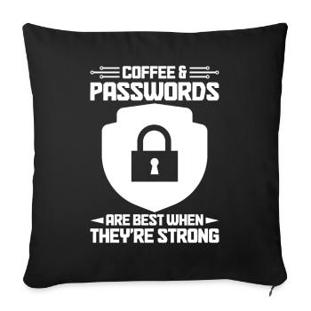 Cybersecurity Computersicherheit Cybersecurity - Sofakissenbezug 45 x 45 cm - Schwarz - Vorne