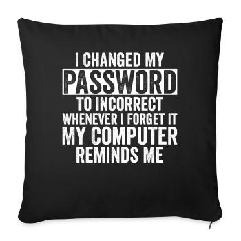 Cybersécurité Sécurité informatique Cybersécurité - Housse de coussin décorative 45 x 45 cm - noir - Devant