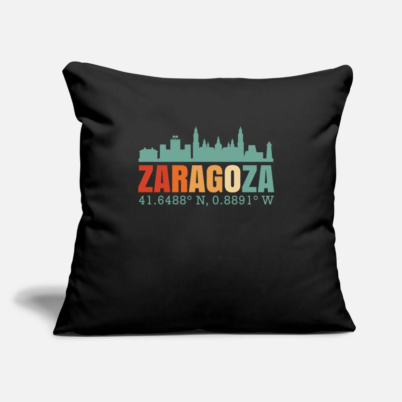 Saragossa Spanien Skyline Sofakissenbezug 45 x 45 cm