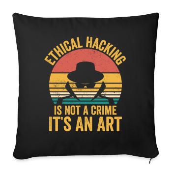 Cybersécurité Sécurité informatique Cybersécurité - Housse de coussin décorative 45 x 45 cm - noir - Devant