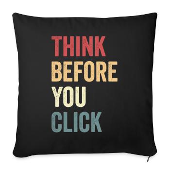 Cybersécurité Sécurité informatique Cybersécurité - Housse de coussin décorative 45 x 45 cm - noir - Devant
