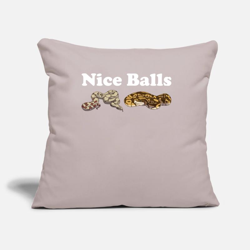 Funny Ball Python Snake Sofa pillowcase 17,3'' x 17,3'' (45 x 45 cm)