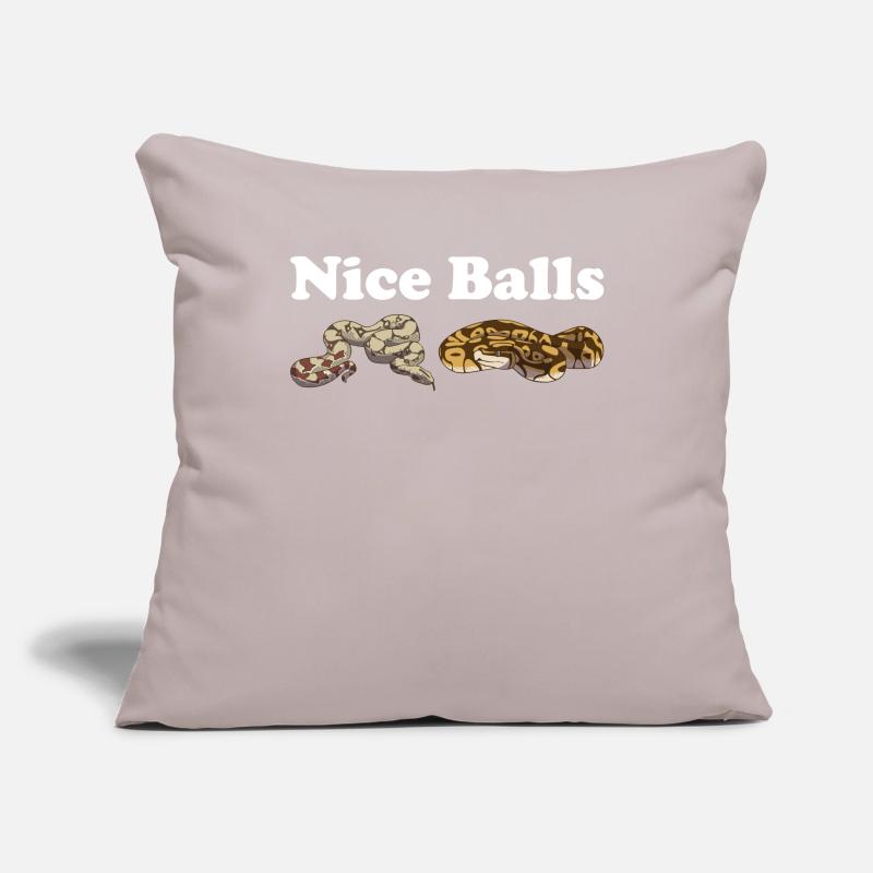 Funny Ball Python Snake Sofa pillowcase 17,3'' x 17,3'' (45 x 45 cm)