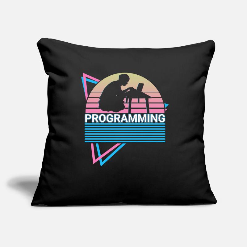 Programming Programmer Retro Sofa pillowcase 17,3'' x 17,3'' (45 x 45 cm)