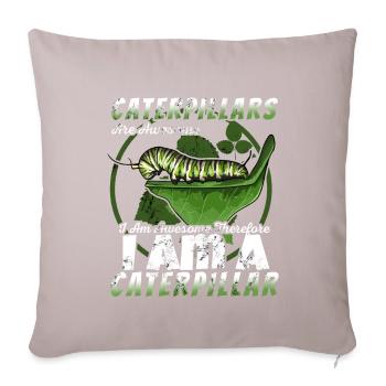Chenille - Housse de coussin décorative 45 x 45 cm - taupe clair - Devant