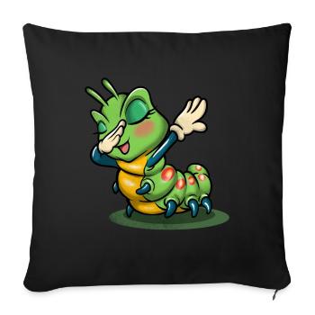 Chenille - Housse de coussin décorative 45 x 45 cm - noir - Devant