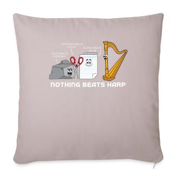 Harp - Sofa pillowcase 17,3'' x 17,3'' (45 x 45 cm) - light taupe - Front