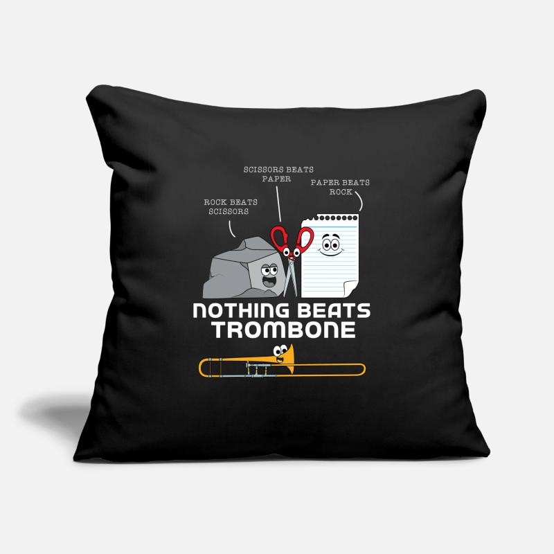 Trombone Housse de coussin décorative 45 x 45 cm