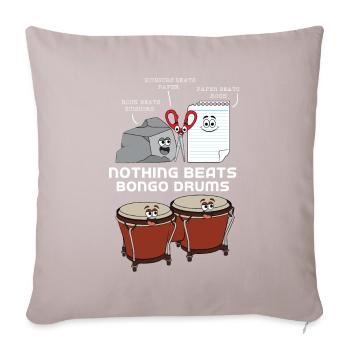 Bongo Drums Drum - Housse de coussin décorative 45 x 45 cm - taupe clair - Devant