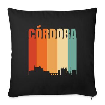 The beauty of Cordoba - Sofa pillowcase 17,3'' x 17,3'' (45 x 45 cm) - black - Front