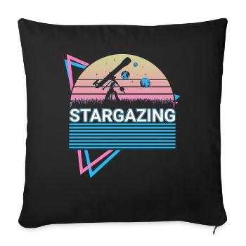Sterngucker Stargazer Retro - Sofa pillowcase 17,3'' x 17,3'' (45 x 45 cm) - black - Front