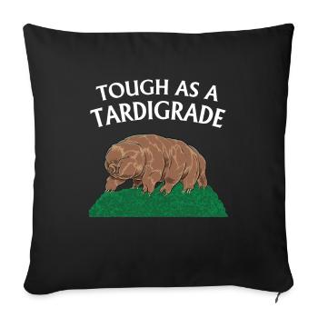 Touch As A Tardigrade Bärtierchen - Sofa pillowcase 17,3'' x 17,3'' (45 x 45 cm) - black - Front