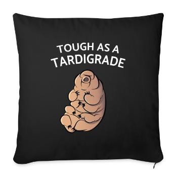 Touch As A Tardigrade Bärtierchen - Sofa pillowcase 17,3'' x 17,3'' (45 x 45 cm) - black - Front