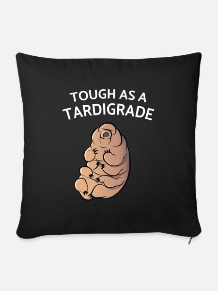 Touch As A Tardigrade Bärtierchen - Sofakissenbezug 45 x 45 cm - Schwarz
