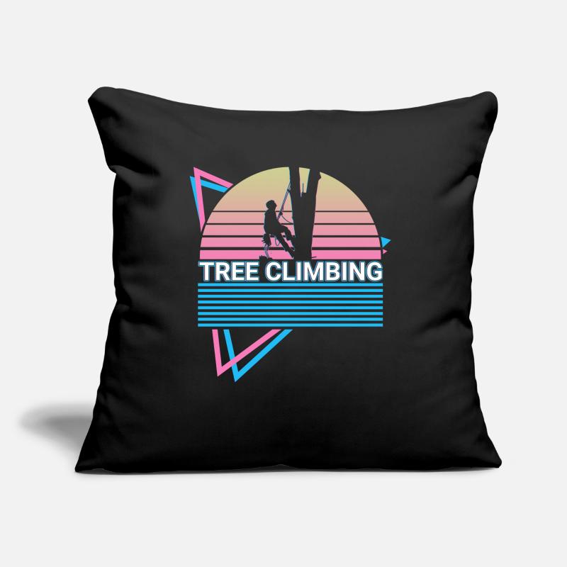 Baumklettern Baumkletterer Retro Sofakissenbezug 45 x 45 cm