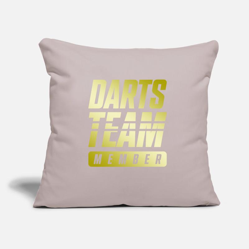 Équipe de fléchettes Housse de coussin décorative 45 x 45 cm