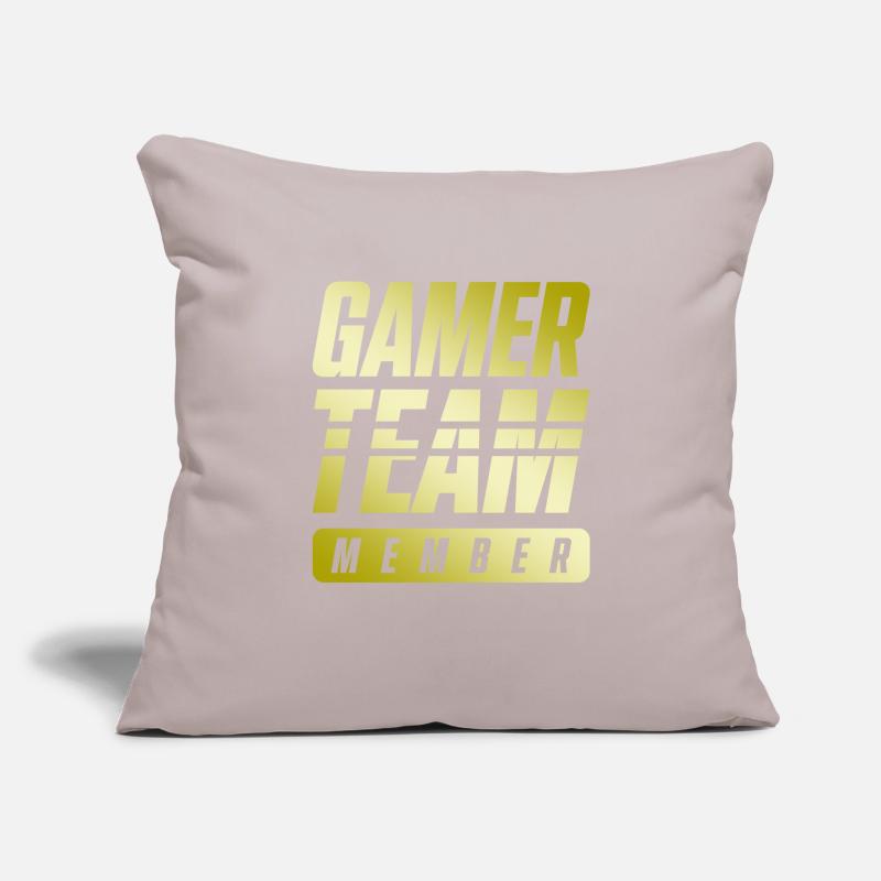 Équipe de joueurs Housse de coussin décorative 45 x 45 cm